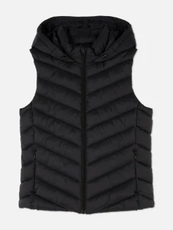 Veste Sans Manche à Capuche