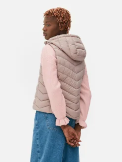 Veste Sans Manche à Capuche
