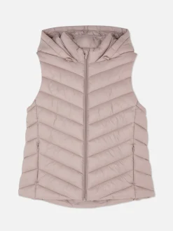 Veste Sans Manche à Capuche