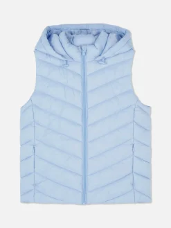 Veste Sans Manche à Capuche