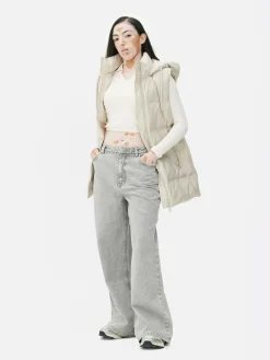 Veste Sans Manches Matelassée à Capuche