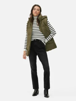 Veste Sans Manches Matelassée à Capuche