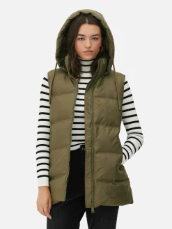 Veste Sans Manches Matelassée à Capuche