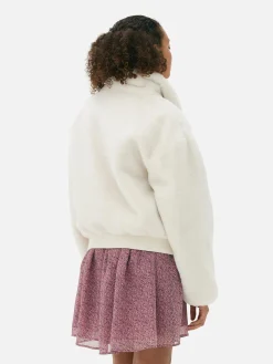 Veste Zippée En Fausse Fourrure