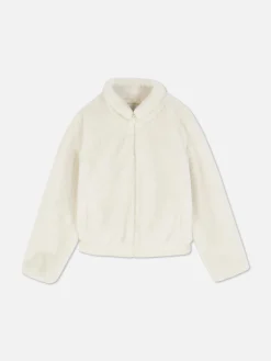 Veste Zippée En Fausse Fourrure